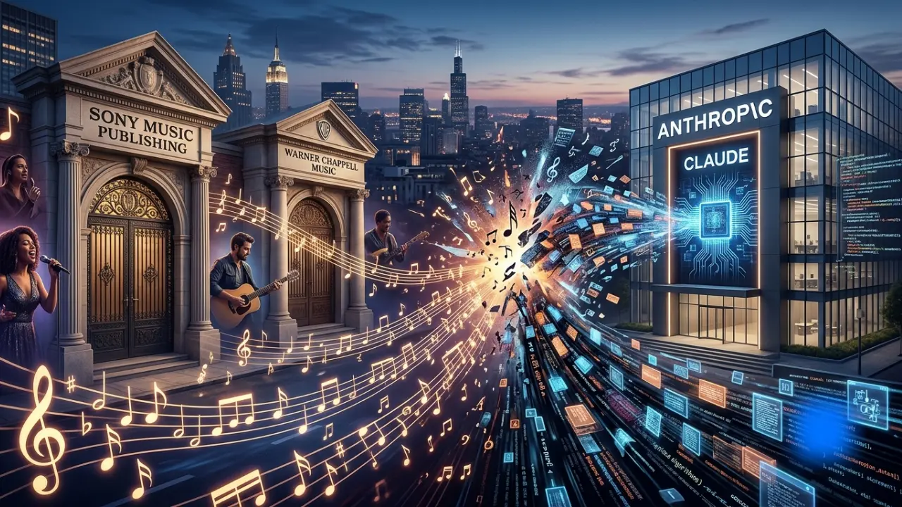 Anthropic, Claude, Sony Music Publishing, Warner Chappell, inteligência artificial, direitos autorais, IA, copyright, músicas, treinamento de IA